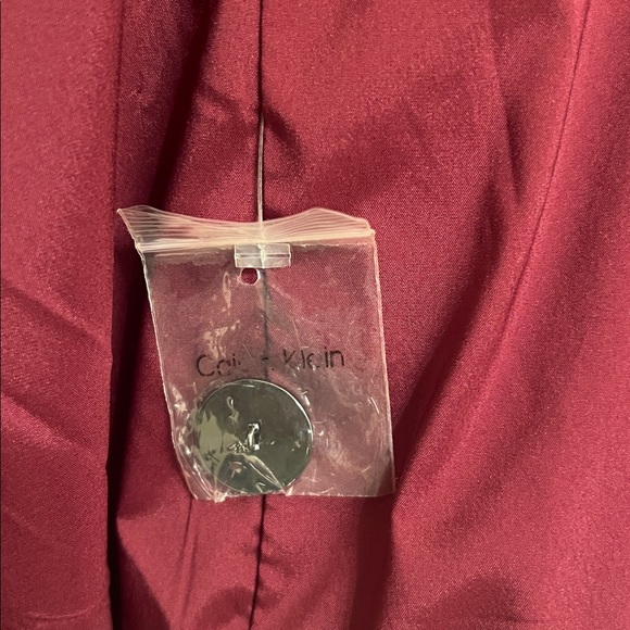 Calvin Klein Red Velvet Blazer Jacket, Women’s Size 8 - Picture 5 of 7